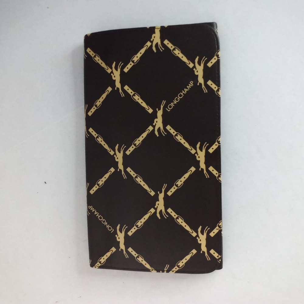 Longchamp Long Wallet Dark Brown Leather NWOT